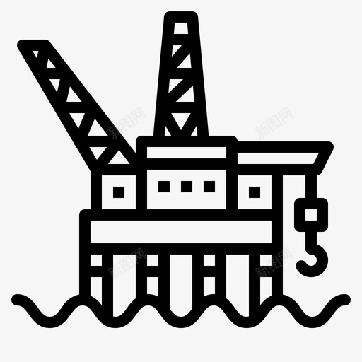 天然气平台石油工厂图标svg_新图网 https://ixintu.com 天然气平台 工厂 电力 石油 能源概述