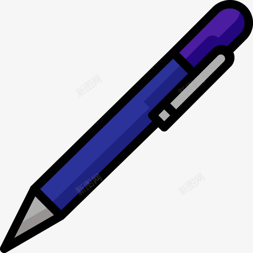钢笔文具11线颜色图标svg_新图网 https://ixintu.com 文具11 线颜色 钢笔