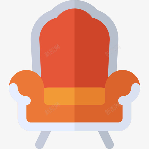 扶手椅豪华扁平图标svg_新图网 https://ixintu.com 扁平 扶手椅 豪华
