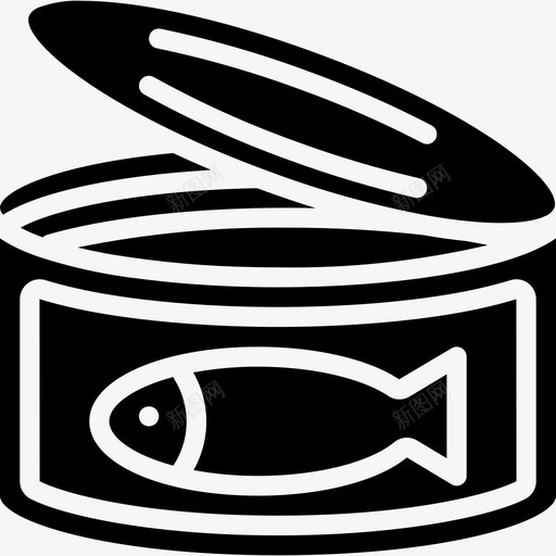 金枪鱼美食2填充图标svg_新图网 https://ixintu.com 填充 美食2 金枪鱼
