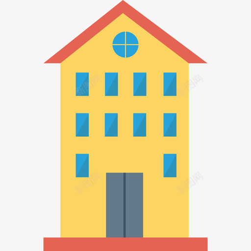 学校6号楼公寓图标svg_新图网 https://ixintu.com 6号楼 公寓 学校