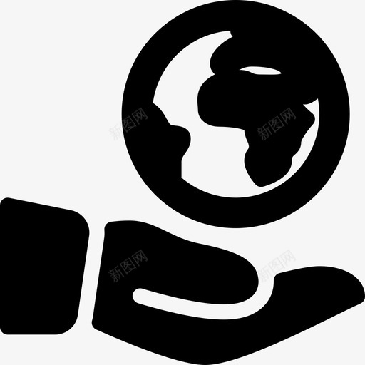 地球自然生态4填充图标svg_新图网 https://ixintu.com 地球 填充 自然生态4
