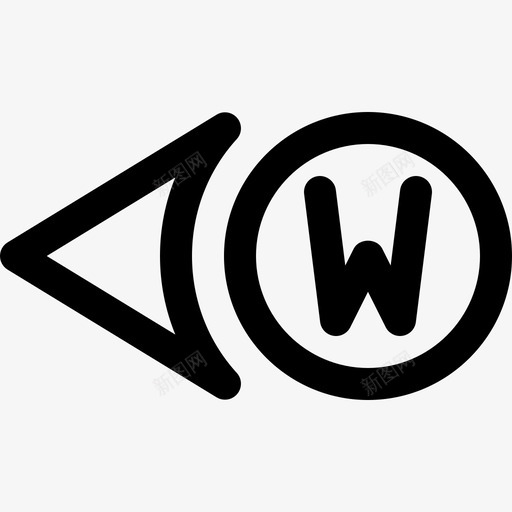 西地图位置直线图标svg_新图网 https://ixintu.com 地图位置 直线 西