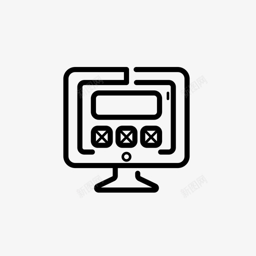 页面管理模板图标svg_新图网 https://ixintu.com 业务和市场营销集1 模板 管理 页面
