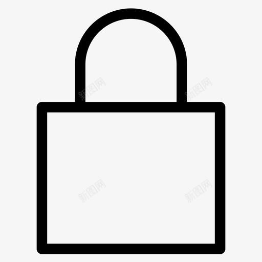 锁定关闭钥匙图标svg_新图网 https://ixintu.com 关闭 安全 最小线图标 钥匙 锁定