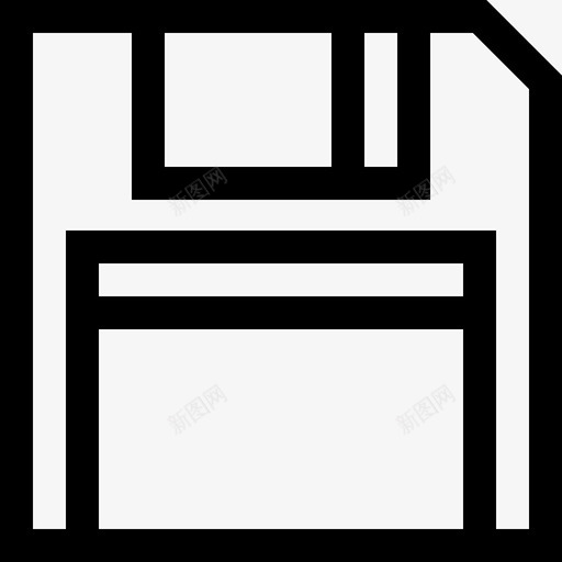 软盘ui23线性图标svg_新图网 https://ixintu.com ui23 线性 软盘