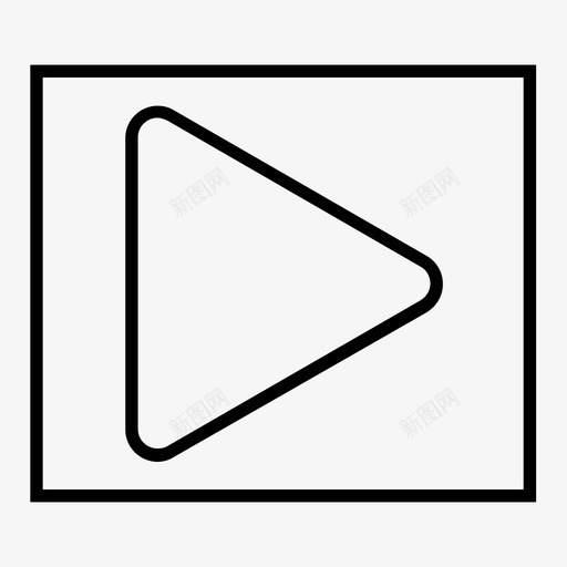 播放箭头电影图标svg_新图网 https://ixintu.com 播放 用户界面 电影 箭头 视频播放器 音乐播放器