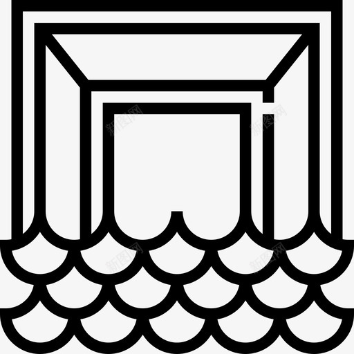 潜水面罩水上锦标赛5直线型图标svg_新图网 https://ixintu.com 水上锦标赛5 潜水面罩 直线型