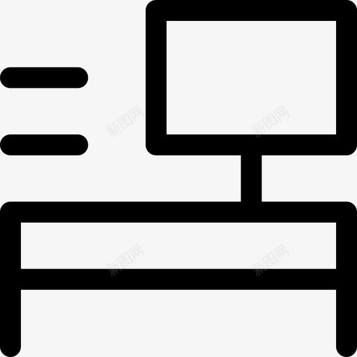 办公桌思维15直线型图标svg_新图网 https://ixintu.com 办公桌 直线型 设计思维15