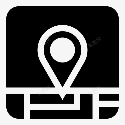 位置通信媒体图标svg_新图网 https://ixintu.com 位置 媒体 社交 社交网络 网络 通信