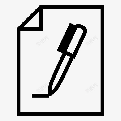 内容合同文件图标svg_新图网 https://ixintu.com 内容 写作 合同 文件 材料 编辑 财务2