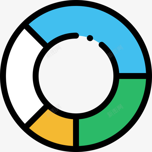 饼图信息图元素线颜色图标svg_新图网 https://ixintu.com 信息图元素 线颜色 饼图