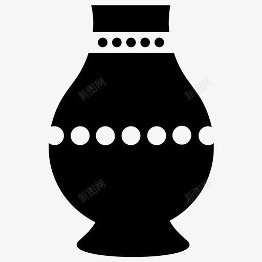 陶瓷壶陶罐陶器图标svg_新图网 https://ixintu.com 古董花瓶 花瓶 陶器 陶器和陶瓷雕刻图标 陶瓷壶 陶罐