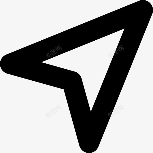 导航加粗紫色线性图标svg_新图网 https://ixintu.com 加粗紫色 导航 线性