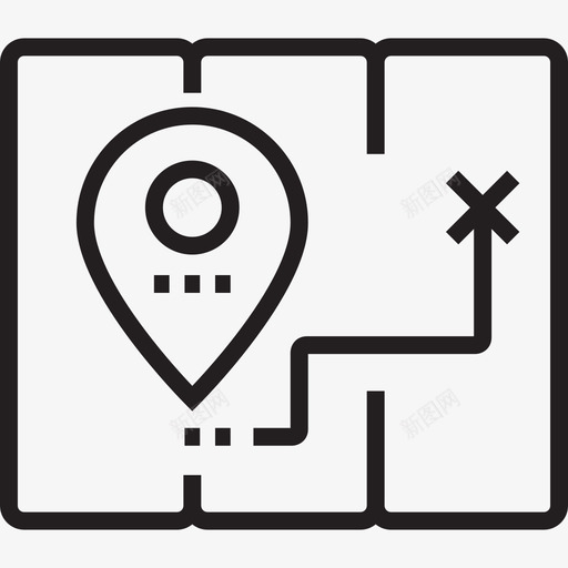 地图航海和水手2直线图标svg_新图网 https://ixintu.com 地图 直线 航海和水手2