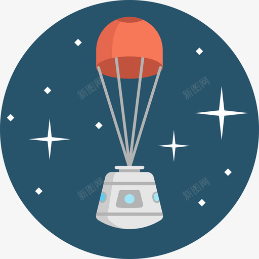 太空舱38号太空舱扁平图标svg_新图网 https://ixintu.com 38号太空舱 太空舱 扁平