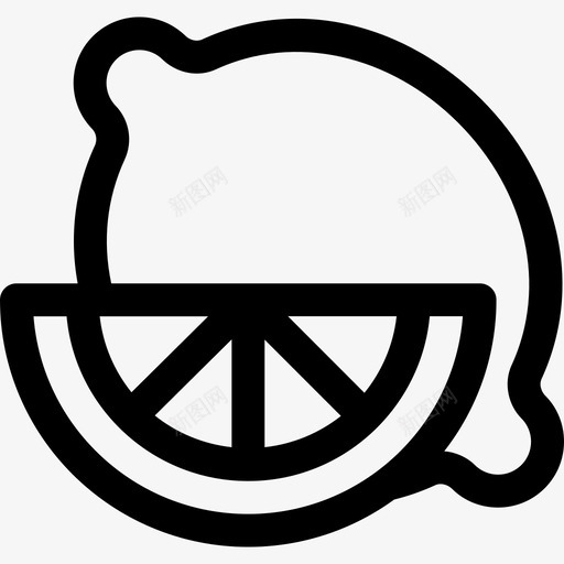 柠檬健康生活方式13直系图标svg_新图网 https://ixintu.com 健康生活方式13 柠檬 直系