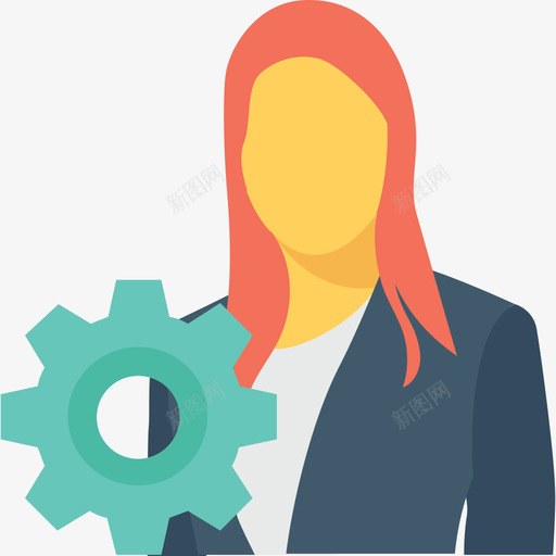 女商人人力资源部24公寓图标svg_新图网 https://ixintu.com 人力资源部24 公寓 女商人