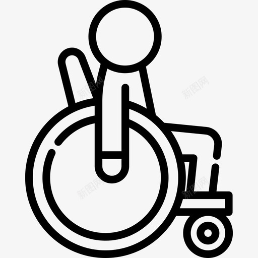 残疾人购物中心2直线型图标svg_新图网 https://ixintu.com 残疾人 直线型 购物中心2