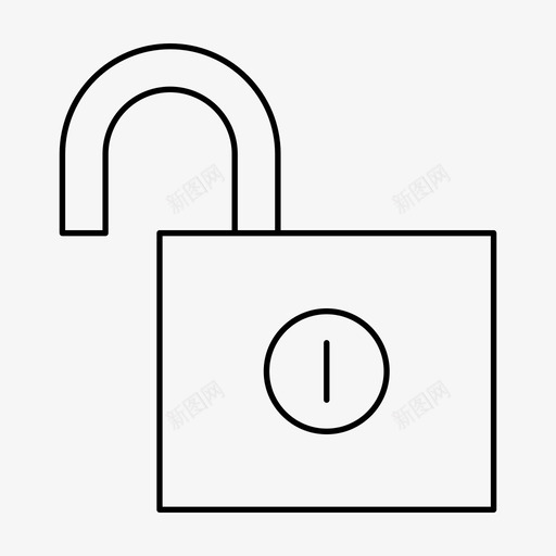 无锁无障碍免费图标svg_新图网 https://ixintu.com 不安全 业务 免费 办公室 工作 技术 挂锁 无锁 无障碍