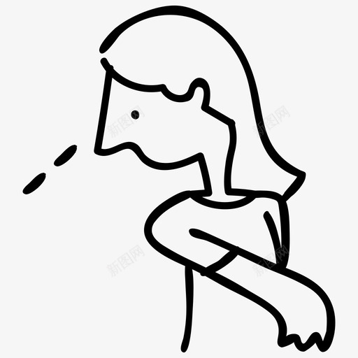 女孩化身情感图标svg_新图网 https://ixintu.com 个人资料 人物角色 化身 外观 女孩 情感 用户