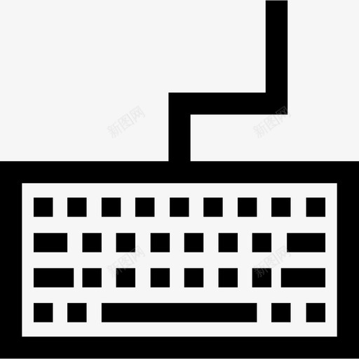 键盘电子设备3线性图标svg_新图网 https://ixintu.com 电子设备3 线性 键盘
