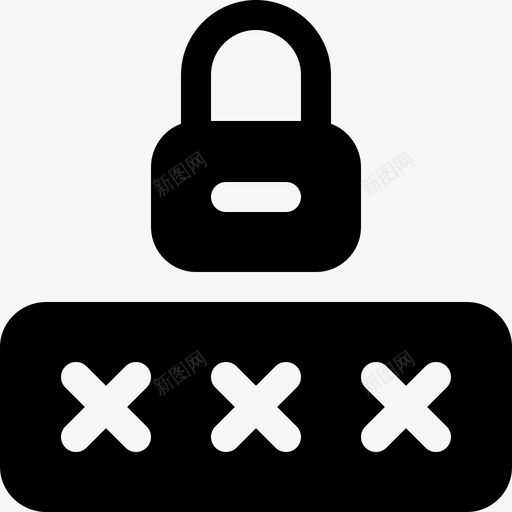 密码互联网安全14已填充图标svg_新图网 https://ixintu.com 互联网安全14 密码 已填充