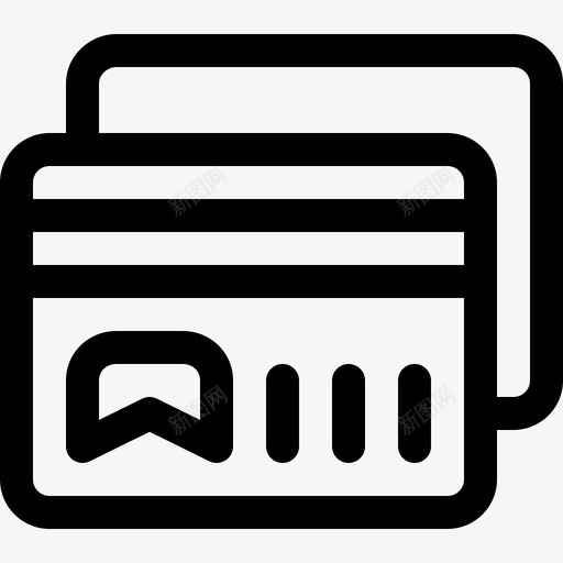 信用卡街机中心6直线型图标svg_新图网 https://ixintu.com 信用卡 直线型 街机中心6