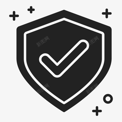 盾牌检查标记防御图标svg_新图网 https://ixintu.com 保护 安全 检查标记 武器 盾牌 防御
