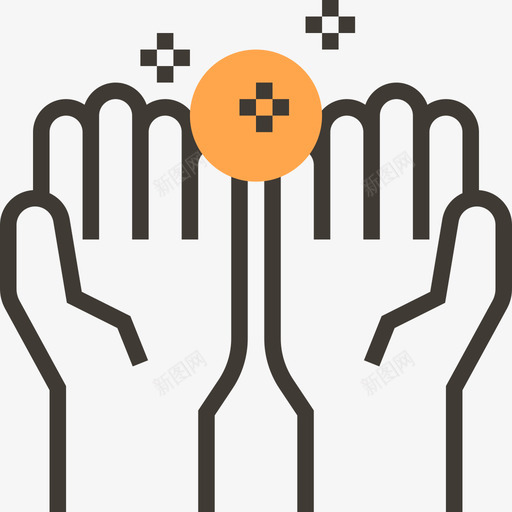 萨拉特斋月4号黄影图标svg_新图网 https://ixintu.com 斋月4号 萨拉特 黄影