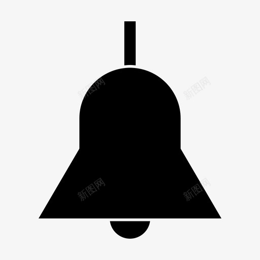 铃声通知声音图标svg_新图网 https://ixintu.com 声音 学校标志 通知 铃声