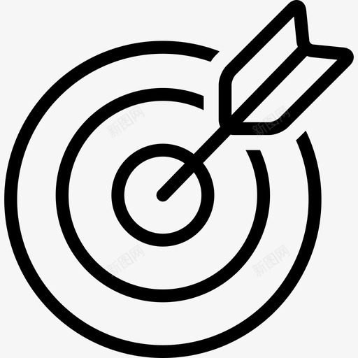 目标业务80直线型图标svg_新图网 https://ixintu.com 业务80 目标 直线型