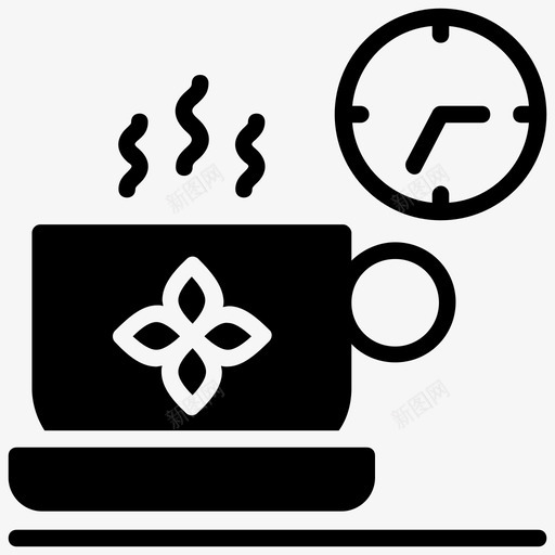 茶点时间咖啡休息时间茶歇时间图标svg_新图网 https://ixintu.com it工作场所字形图标 办公室休息时间 咖啡休息时间 茶歇时间 茶点时间