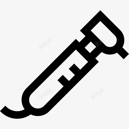 牙钻牙科护理3线性图标svg_新图网 https://ixintu.com 牙科护理3 牙钻 线性