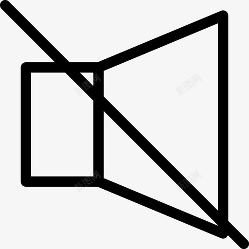 静音音乐音频线性图标svg_新图网 https://ixintu.com 线性 静音 音乐音频