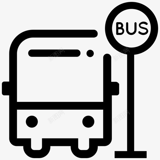 36公交车站svg_新图网 https://ixintu.com 36公交车站