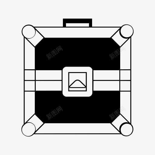 唱片盒俱乐部dj图标svg_新图网 https://ixintu.com dj dj设备 俱乐部 唱片盒 音乐 飞行箱