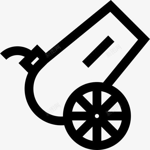 大炮马戏团32直线型图标svg_新图网 https://ixintu.com 大炮 直线型 马戏团32