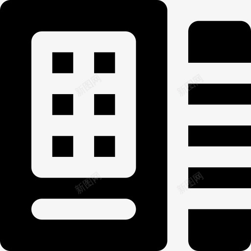 门2户实心图标svg_新图网 https://ixintu.com 2户 实心 门