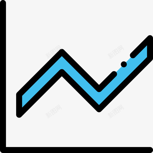 折线图信息图元素线颜色图标svg_新图网 https://ixintu.com 信息图元素 折线图 线颜色