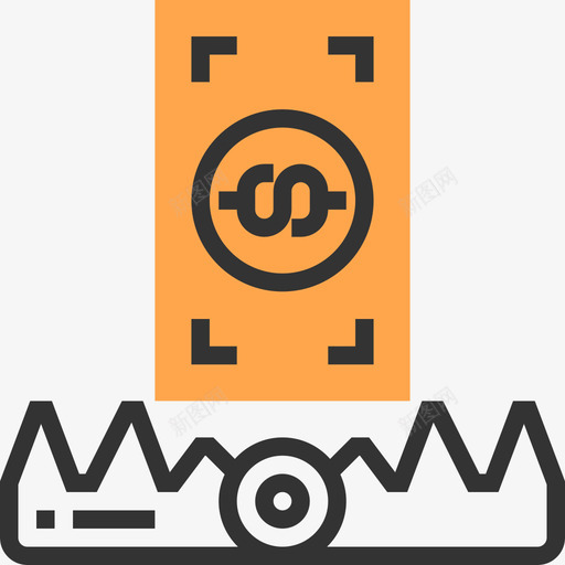 贿赂腐败黄影图标svg_新图网 https://ixintu.com 腐败 贿赂 黄影