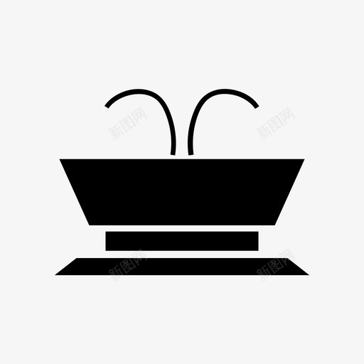 喷泉清新自然图标svg_新图网 https://ixintu.com 喷泉 水 清新 自然 飞溅