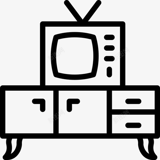橱柜7户直列式图标svg_新图网 https://ixintu.com 7户 橱柜 直列式