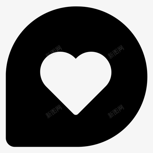 爱泡心图标svg_新图网 https://ixintu.com 喜欢 心 推荐 泡 爱