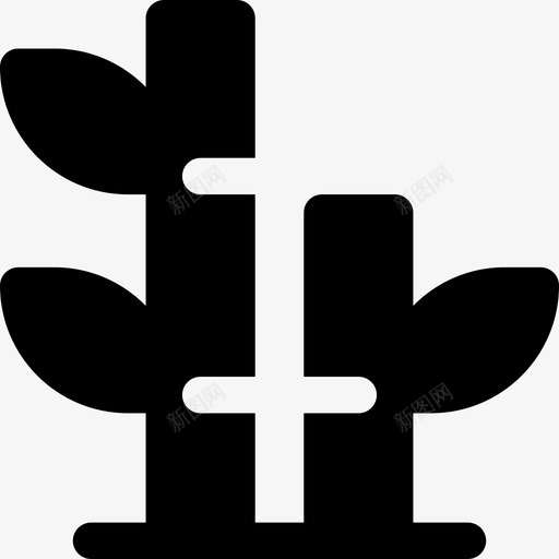 竹子日本8填充图标svg_新图网 https://ixintu.com 填充 日本8 竹子