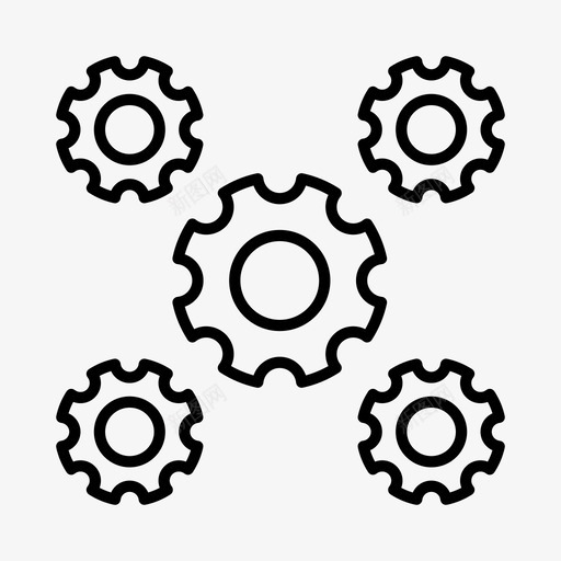 cogs人工智能自动化图标svg_新图网 https://ixintu.com cogs 人工智能 机器人学 机械工程 自动化 计算机科学