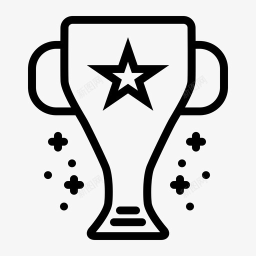 奖杯冠军等级图标svg_新图网 https://ixintu.com 冠军 奖杯 等级 运动