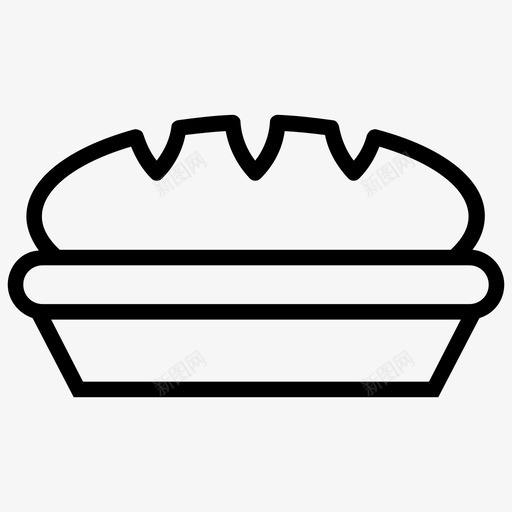 寿司鱼日本食品图标svg_新图网 https://ixintu.com 寿司 日本食品 海鲜 食品线图标 餐厅食品 鱼