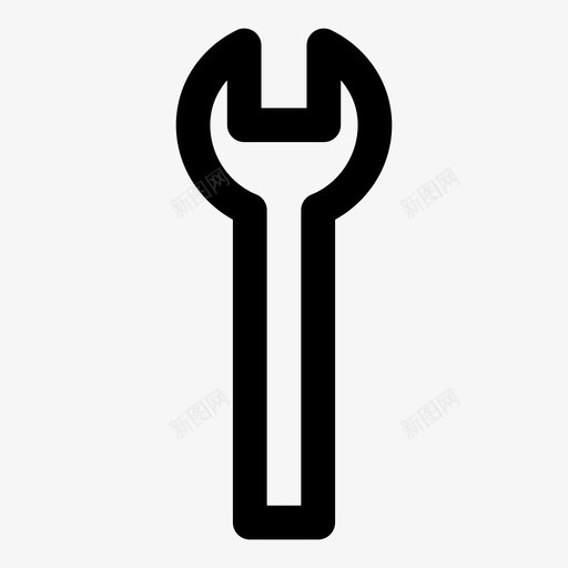 扳手diy固定图标svg_新图网 https://ixintu.com diy 制作 固定 工具 扳手 粗体工具