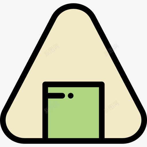 Onigiri四餐正色图标svg_新图网 https://ixintu.com Onigiri 四餐 正色